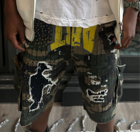 Camo “ART” shorts